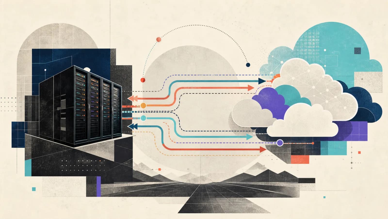 Editorial network diagram for Hybrid Cloud Routing: When the Data Center Meets AWS
